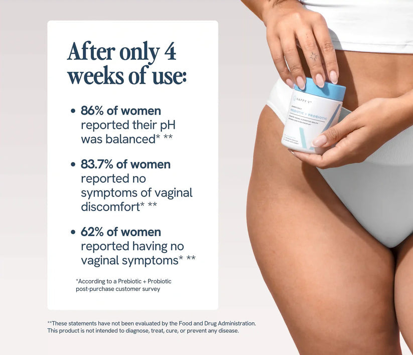 Happy V Vaginal Probiotics Formulated for Women – 60 Vegan Capsules